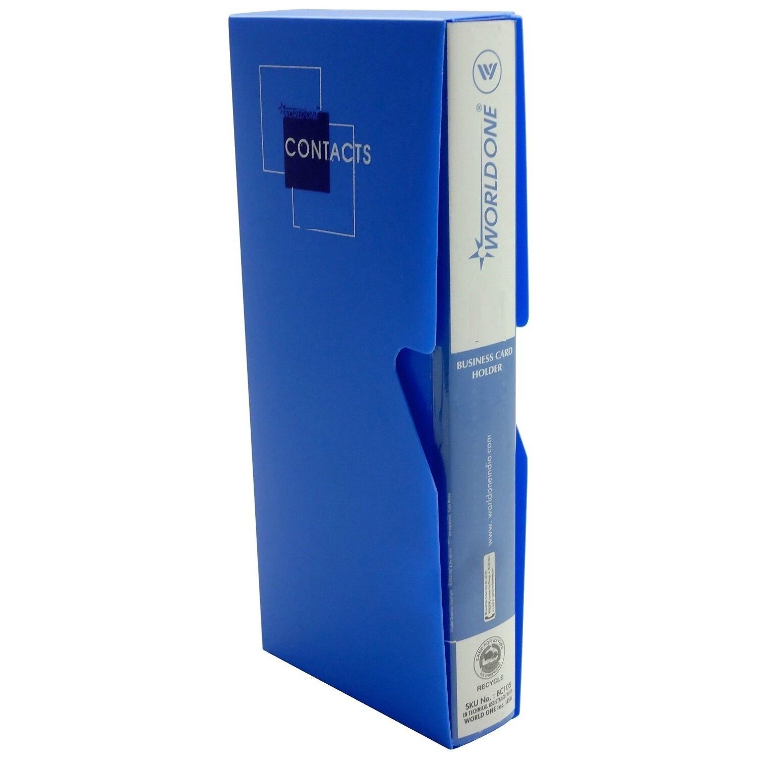 b1. WORLDONE 240 BUSINESS CARD HOLDER WITH CASE 650 MICRON